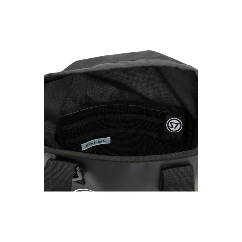 MARK & LONA Waterproof Fabric Bucket Bag, Shoulder Bag, Crossbody Bag, Handbag Unisex Black-7