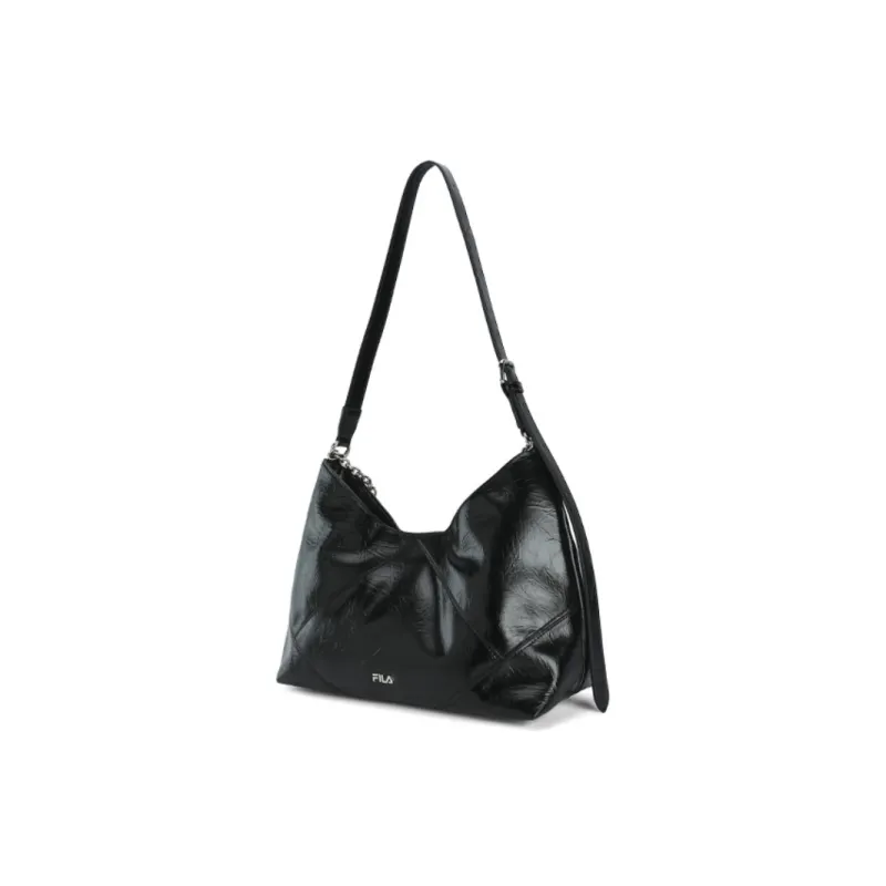 FILA PU Crossbody Bag Women's Jet Black-1
