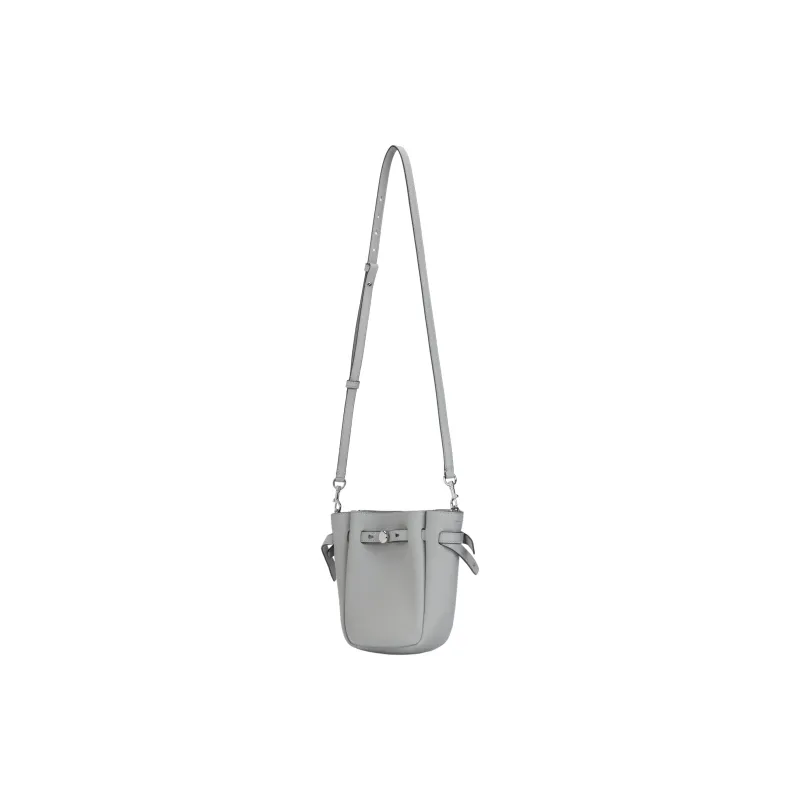 TORY BURCH Romy Cow Leather Crossbody Bag, Shoulder Bag Trumpets Women's Light Granite-1
