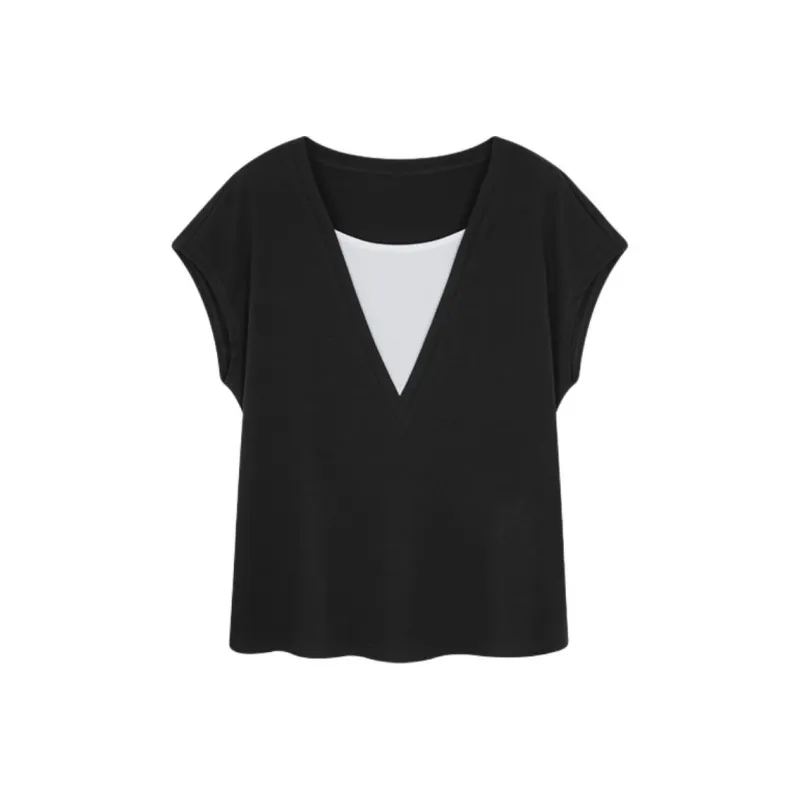 Mo Han Yi Mei T Shirt Women's Black-0