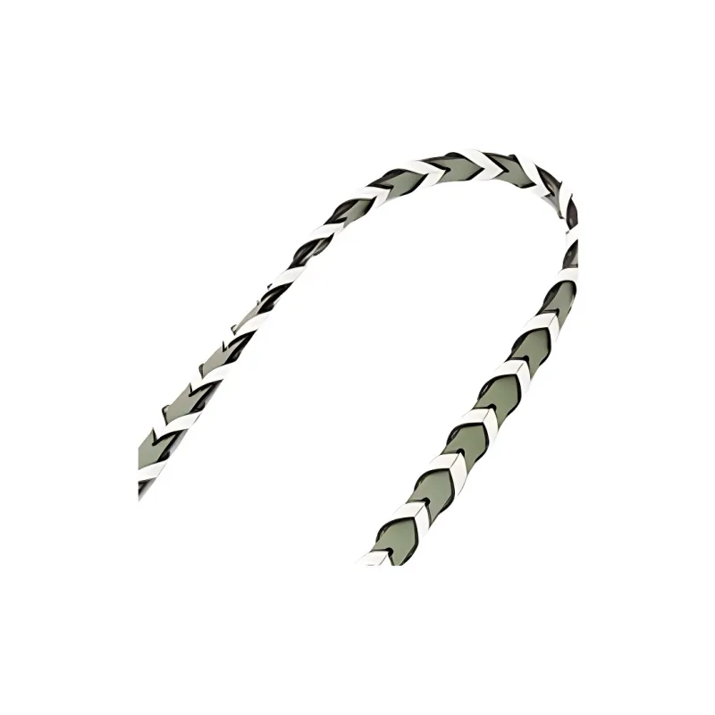LOEWE Classic Cow Leather Bag Straps Women's Light Avocado/White-3