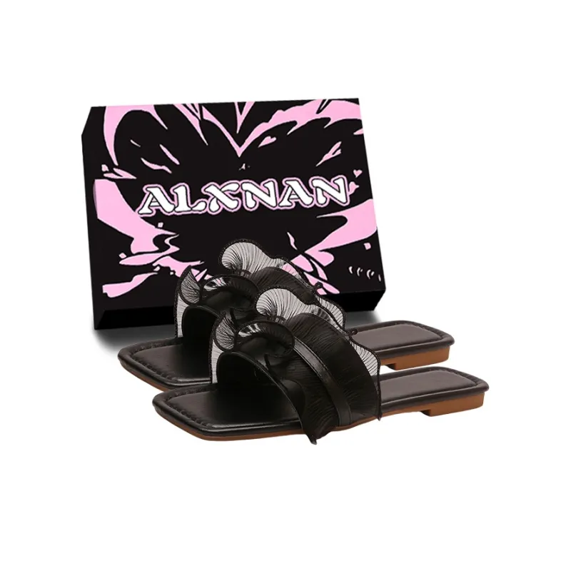 Alxnan Odor Resistant Slide Slippers Women's Box-20