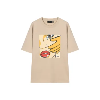 Drew House SS25 T Shirts Unisex Sand