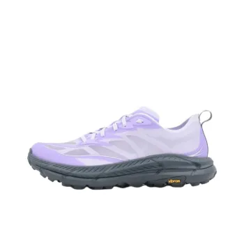 HOKA ONE ONE Mafate Speed 4 Anti Slip Wear Resistant Low Top Casual Running Shoes Men's Purple Black