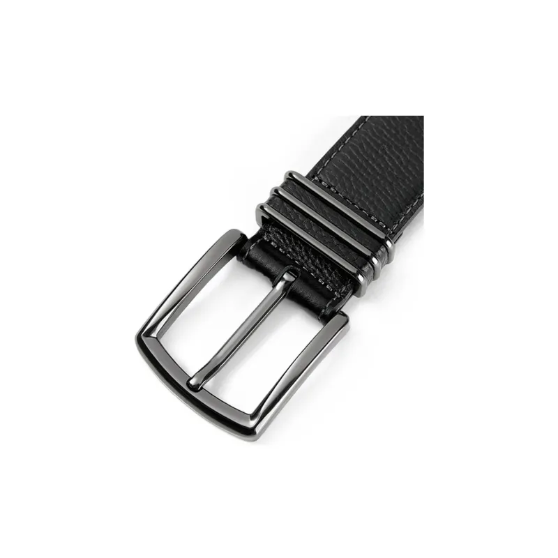 Jeccieziio Top Grain Cow Leather Belts Men's Width 3.8CM-3
