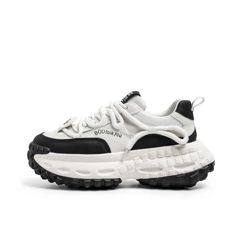 BINGO DUCK Slip Resistant Low Top Chunky Sneakers Men's-0