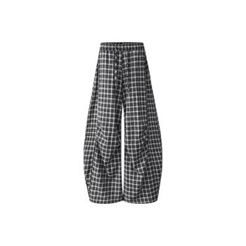 Wen Shan Casual Pants Women's Black Stripes