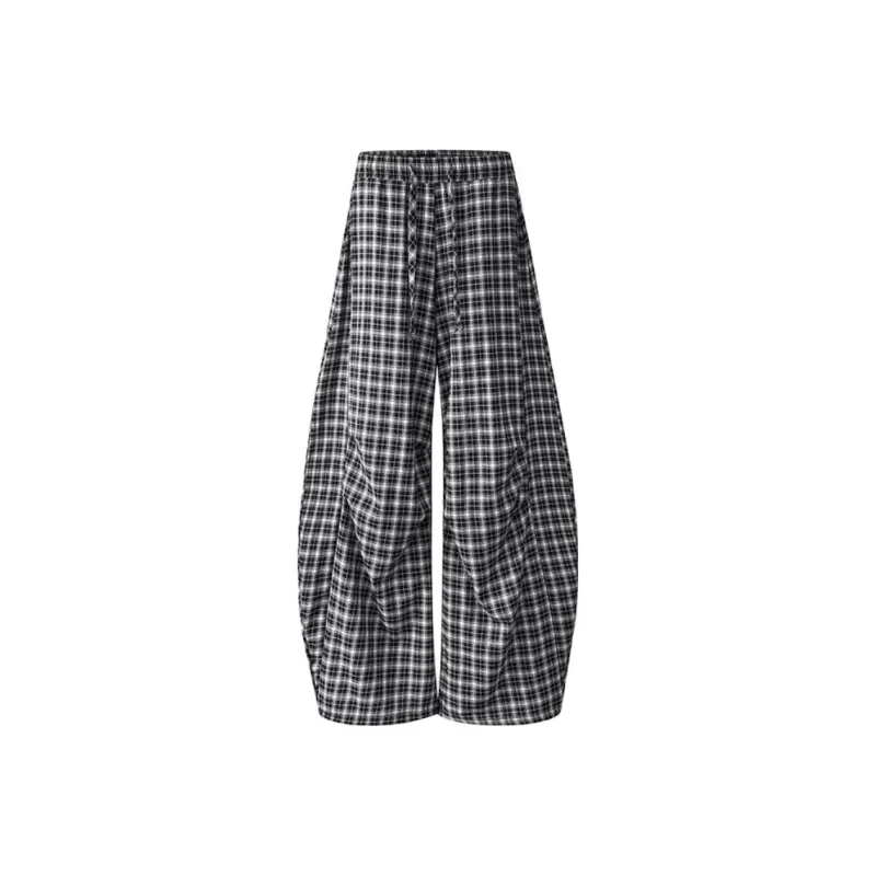 Wen Shan Casual Pants Women's Black Stripes-0