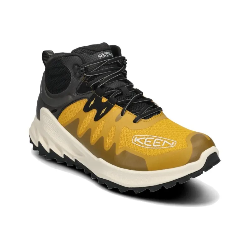 KEEN Zionic Waterproof And Breathable Mid Top Hiking Shoes Men's Yellow-2