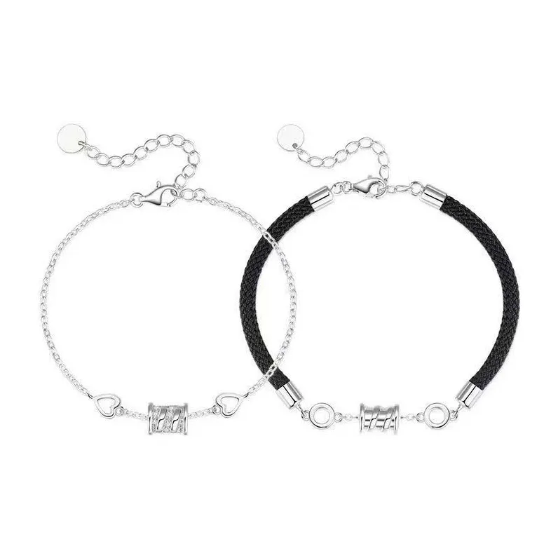 Lao Feng Xiang 925 Sterling Silver Bracelets Unisex-12