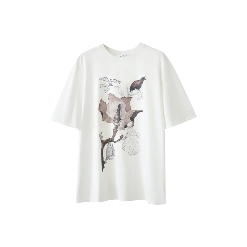 AMII Drop Shoulder Sleeve T Shirt Women's-14