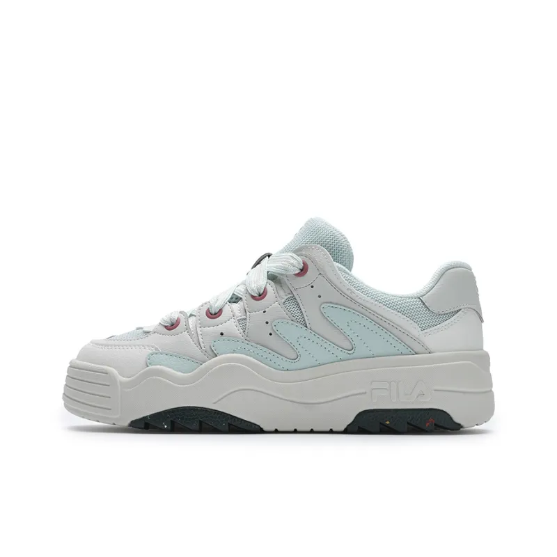 FILA Rosetta Low Top Skateboard Shoes Women's Beige Green-0