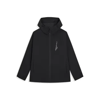 XTEP Wing Windbreaker Jackets Unisex Jet Black