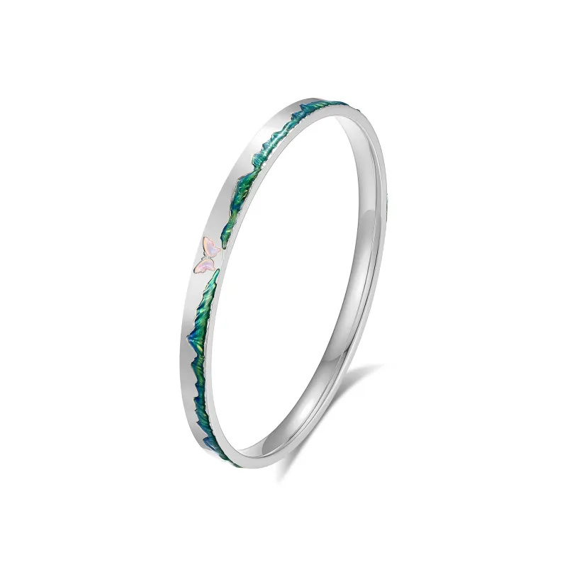 Furunlai 999 Fine Silver Bangles Unisex-5