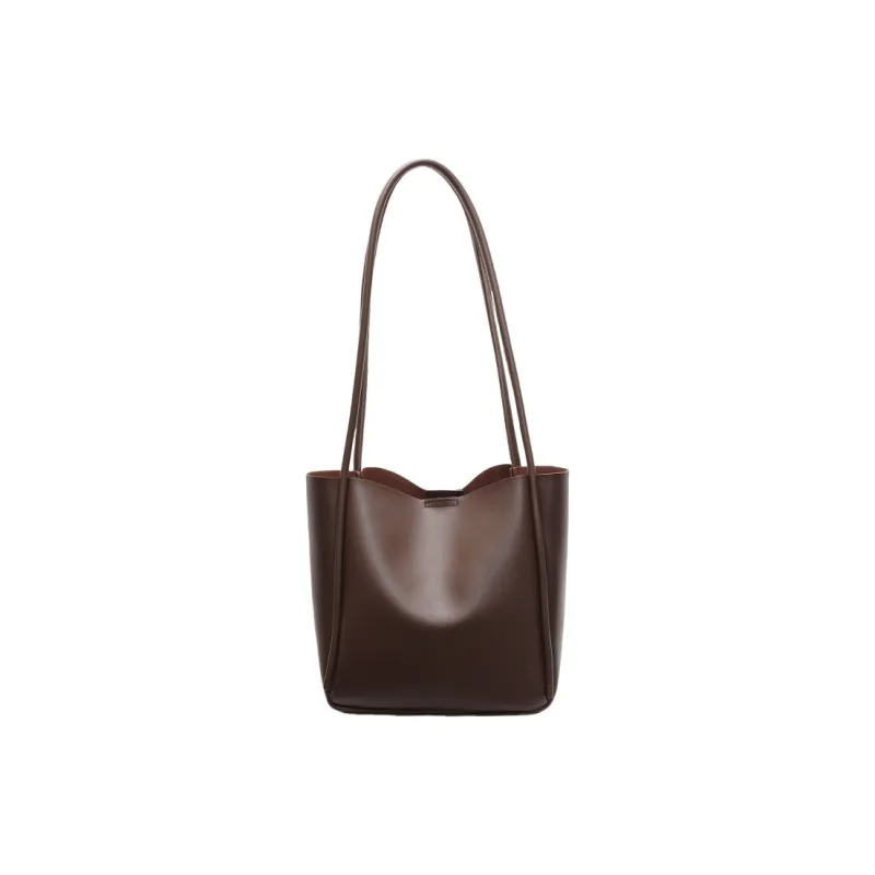 TOUTSEUL YOLO PU Shoulder Bag Women's Brown/Coffee/Black/White-6