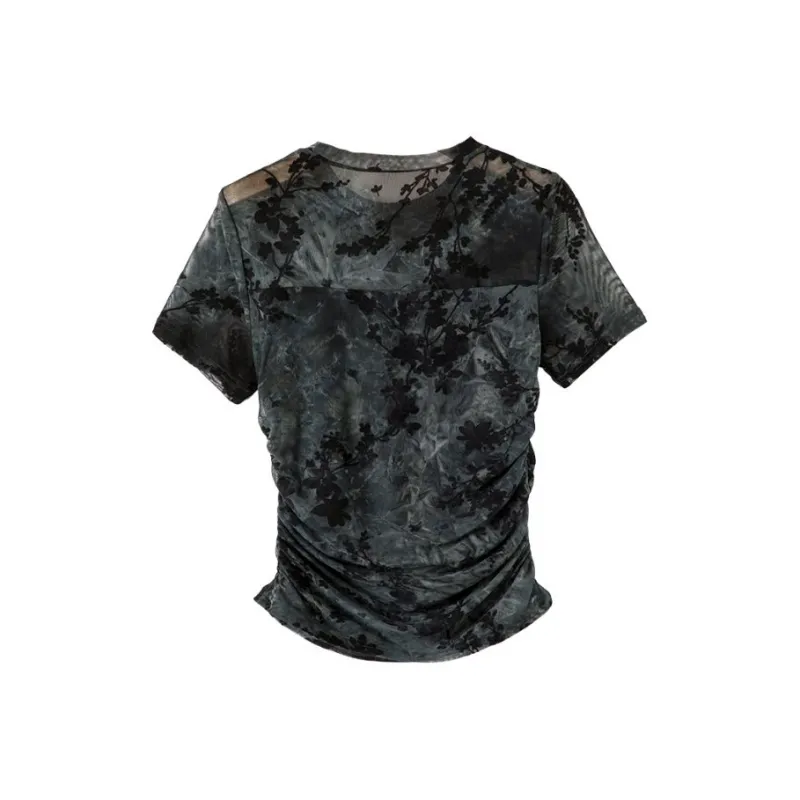 Late White T Shirts Women's Turquoise-1