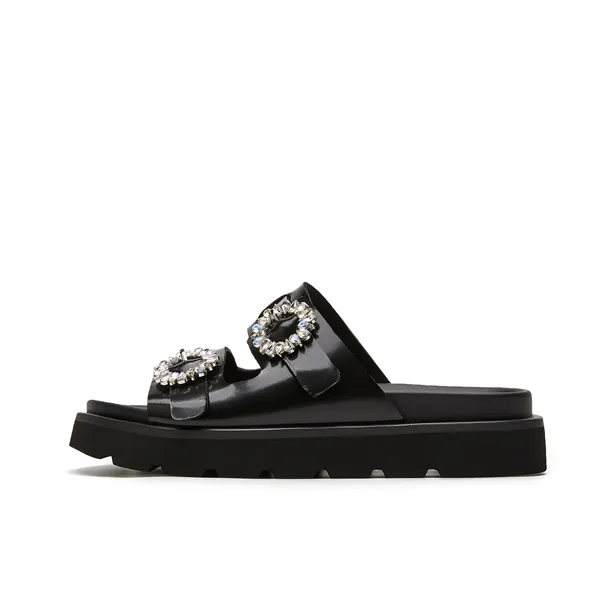 MILLIE'S Rubber Sole Quiet Slide Slippers Women's-0