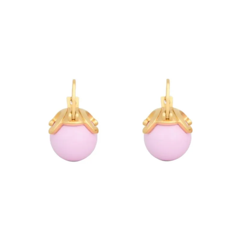 CELINE Brass Earrings Unisex Pink-0