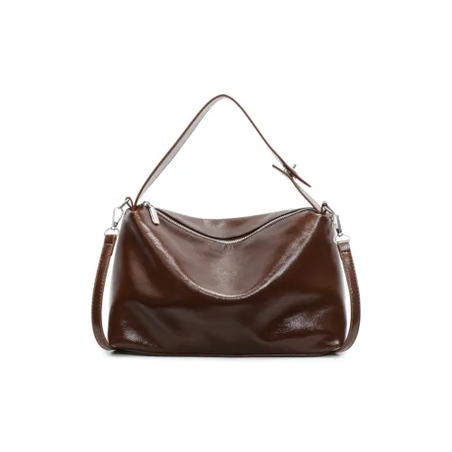 TOUTSEUL YOLO PU Crossbody Handbag Women's Coffee/Black/Silver/Ecru