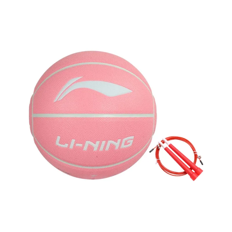 LiNing Badfive PU Basketball Pink Size 7 Training Unisex-35