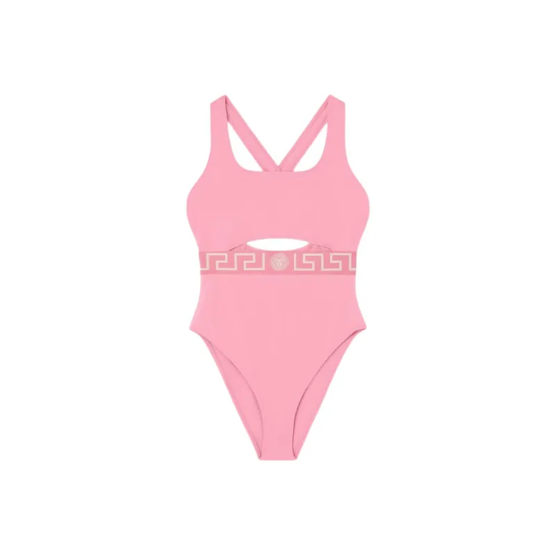 VERSACE Greca One piece Swimsuit Women's Pink-0