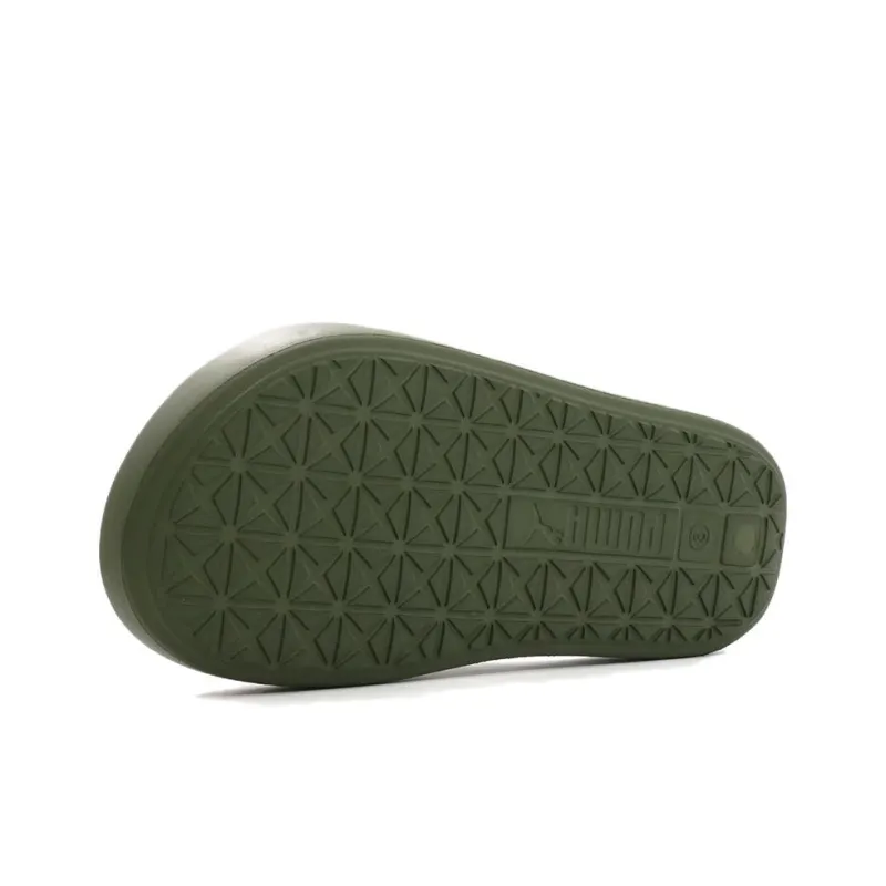 PUMA Shibui Cat Slip Resistant Abrasion Resistant Slide Slippers Unisex Green-4