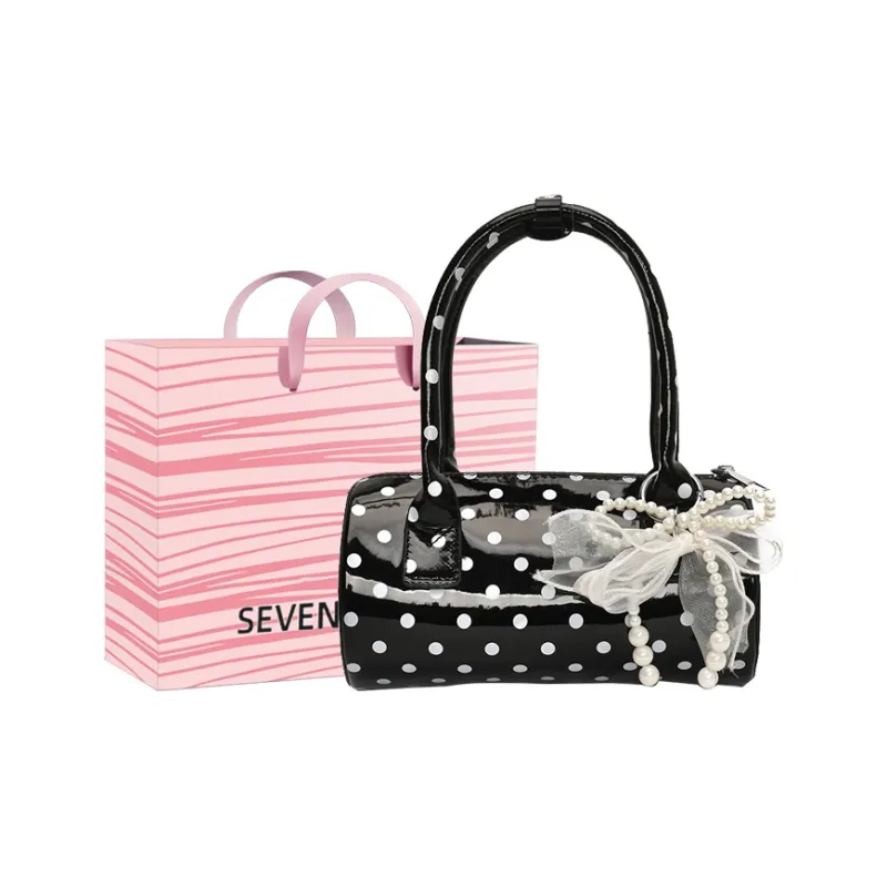 SEVENMOONS PU Boston Bag, One Shoulder Handbag Regular Women's Multicolor-0