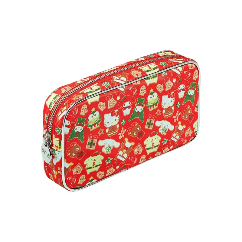 Sanrio Hello Kitty And Friends X Stoney Clover Lane Collaboration Nylon Travel Storage Bag Small Size Women's Red-1