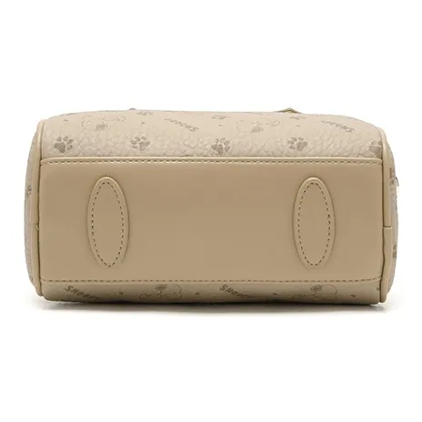 SNOOPY PU Handbag Regular Women's Beige Apricot-5