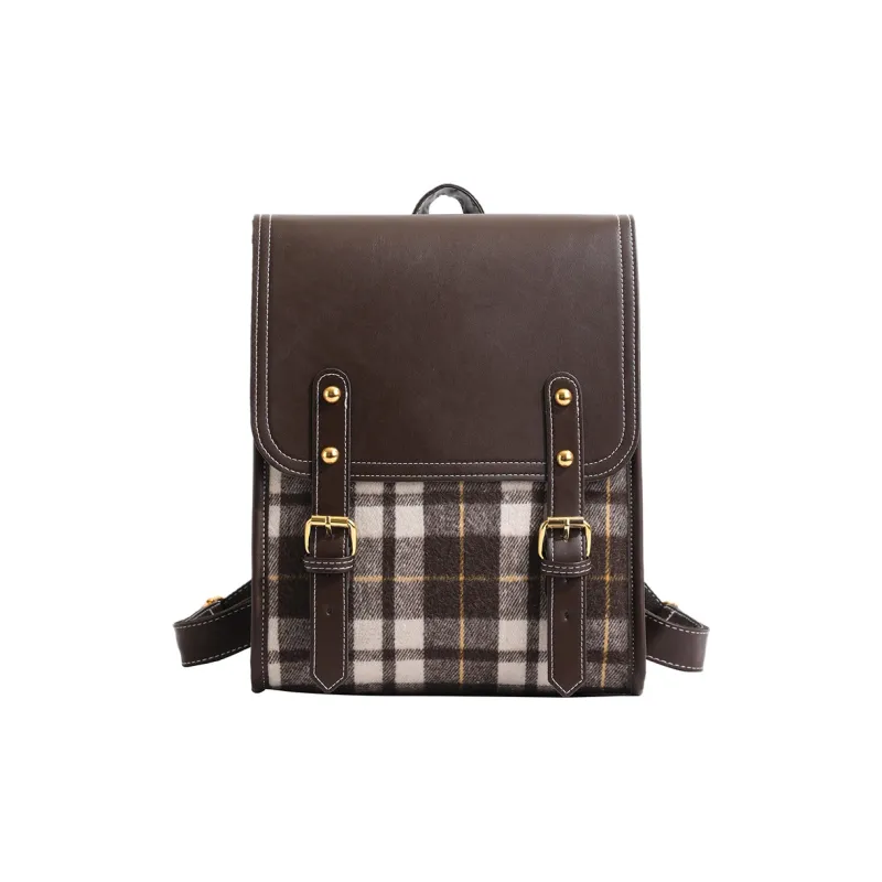 Yalu PU Backpack Women's Brown/Coffee-7