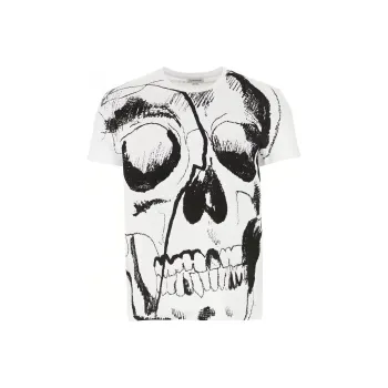 Alexander McQueen T Shirts Men White