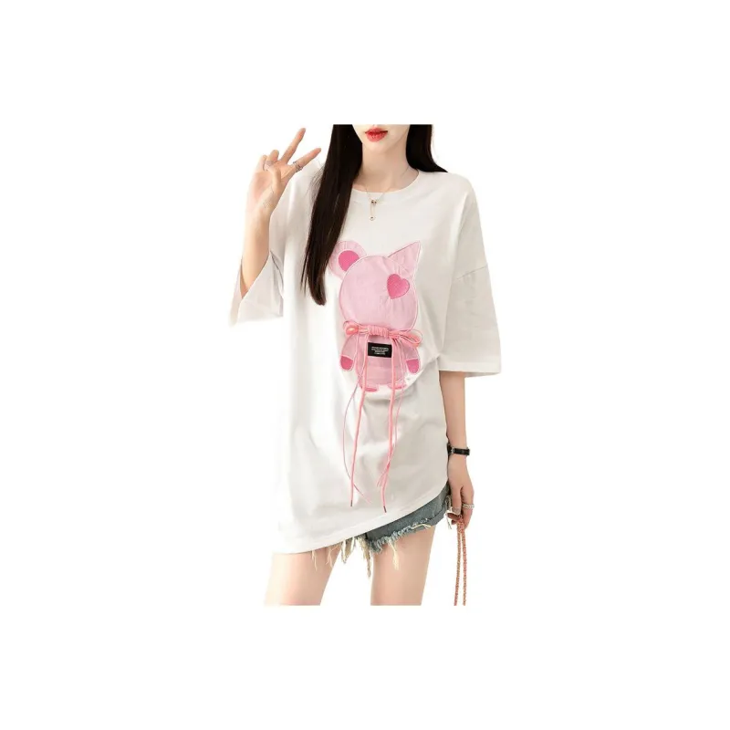 HTHK Drop Shoulder Sleeve T Shirt Women's-6