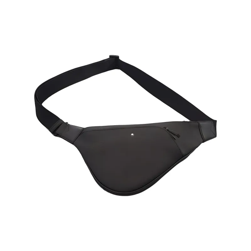MONTBLANC Fashion 2.0 Series Leather Sling Bag Men's Black-2