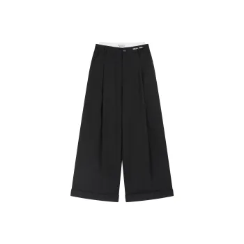 SMILEREPUBLIC Casual Pants Unisex Black