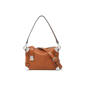 GUSKI Top Grain Cow Leather Shoulder Bag Women's Brown/Coffee/Green/Black/Spotted Brown/Spot Black
