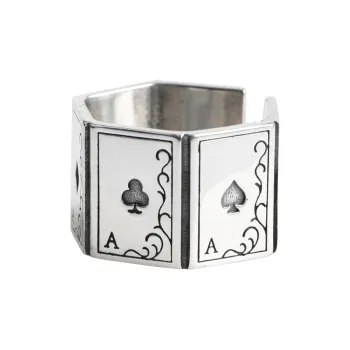 JINLUWANG S925 Silver Rings Men's