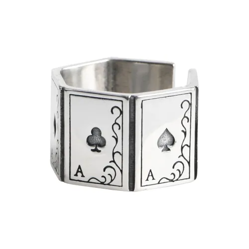 JINLUWANG S925 Silver Rings Men's