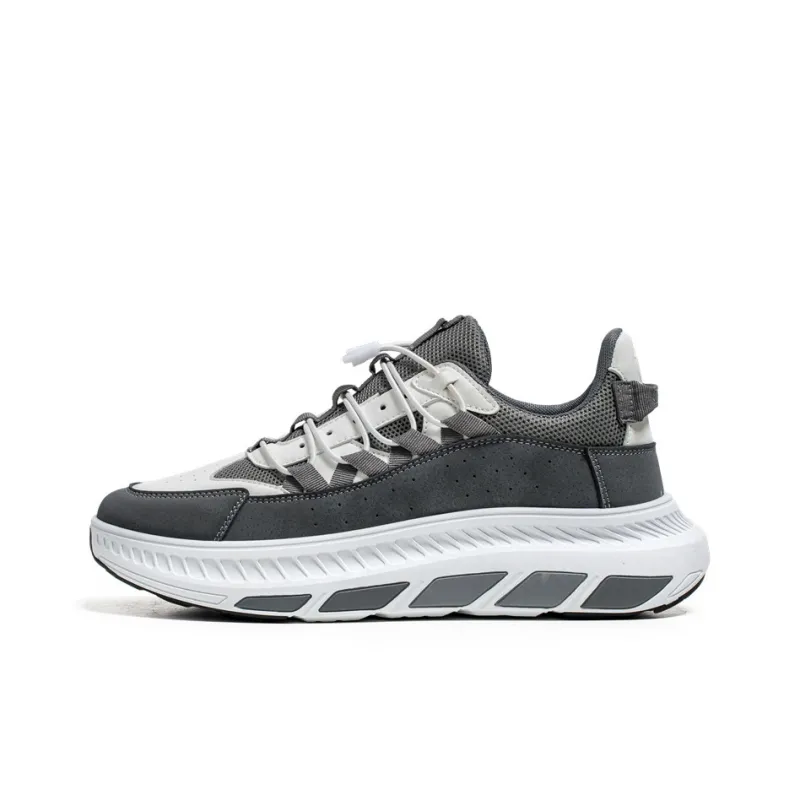 BINGO DUCK Cushioning, Breathable, Height Increasing Low Top Chunky Sneakers Men's-15