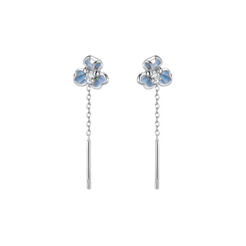 NVBBK 999 Fine Silver Drop Earrings Women's