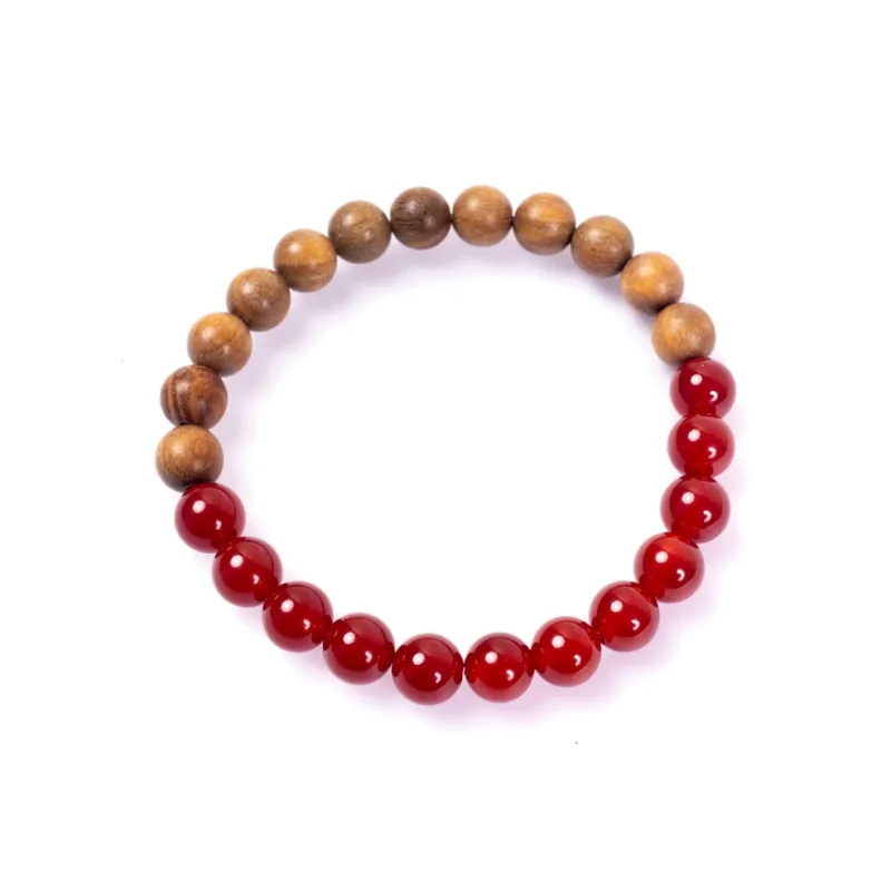 ZHOUDIWANG Green Sandalwood Bracelets Unisex-0