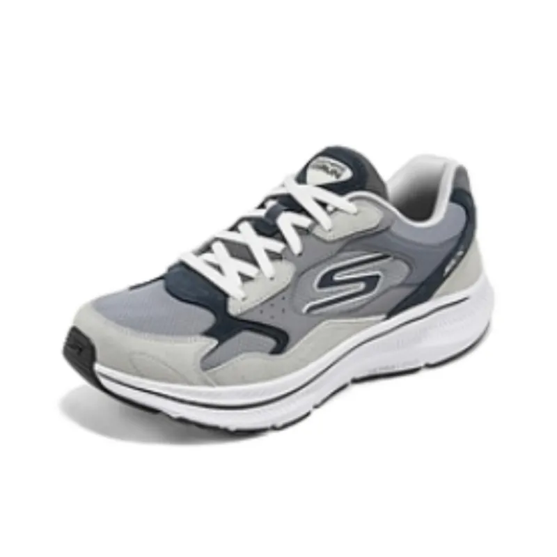 Skechers MEN'S GO Cushioning And Breathable Low Top Running Shoes Men's Gray-2