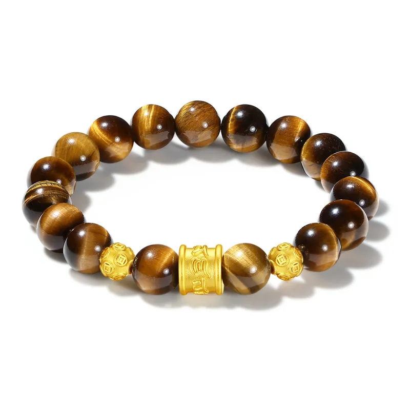 ZKY Tiger's Eye Stone Bracelets Unisex-0
