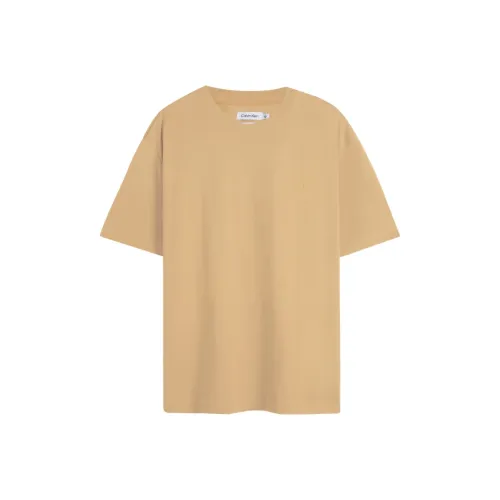 calvin Sneakers graphic T Shirt Men's Wheat Straw Yellow