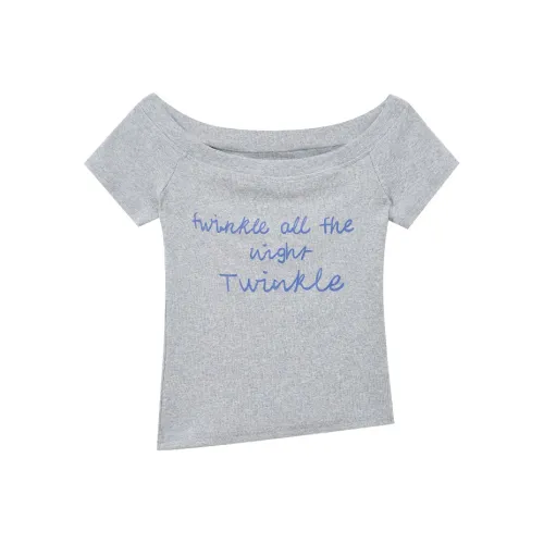 SUSANSAN T Shirts Women's Gray