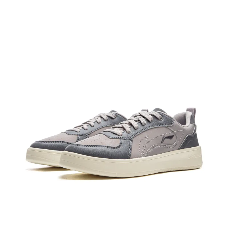 LiNing Spike Years Anti Slip Wear Resistant Low Top Skateboard Shoes Men's Gray-2