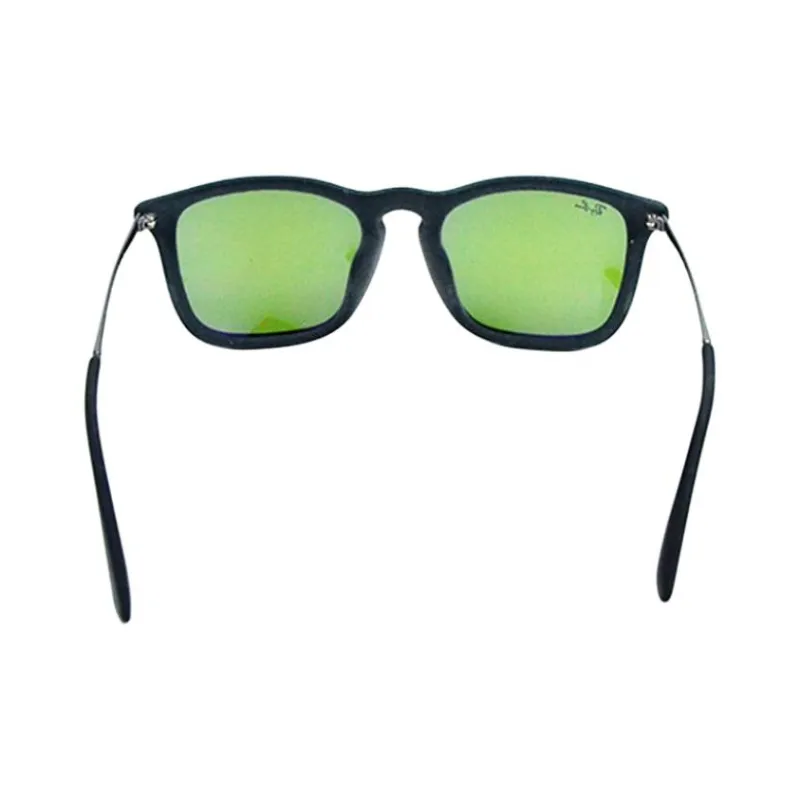 RayBan Velour Metal Rectangular Sunglasses Unisex Black-2