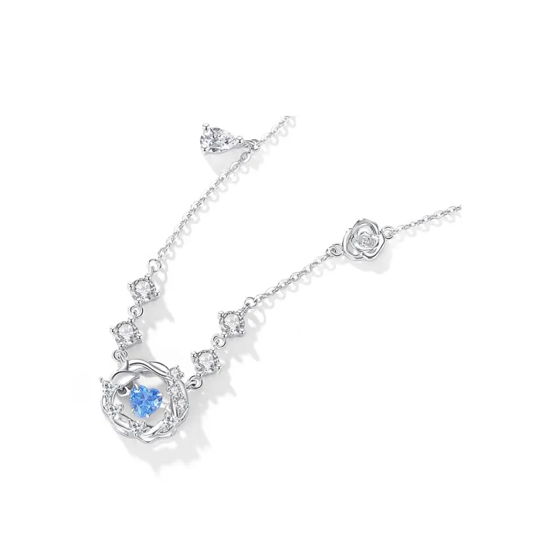 WINY 999 Fine Silver Necklaces Women's Silver-4