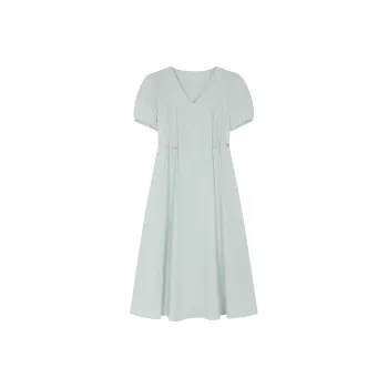 Mo Han Yi Mei Short Sleeved Dress Women's Mint Mamba