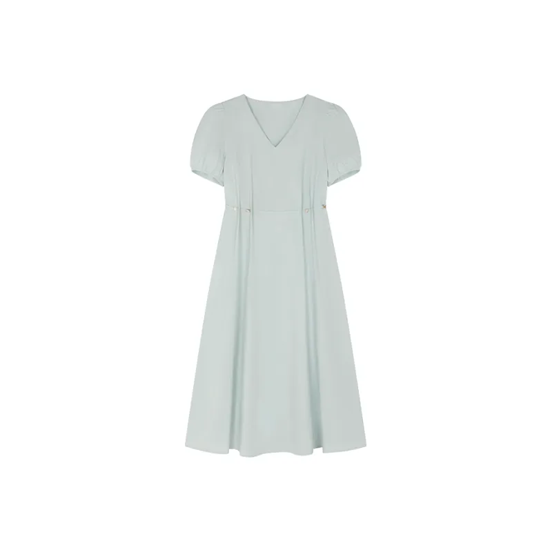 Mo Han Yi Mei Short Sleeved Dress Women's Mint Mamba-0