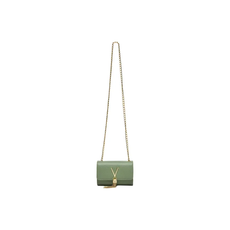 Valentino Faux Leather Crossbody Bag Trumpets Women's Green-2
